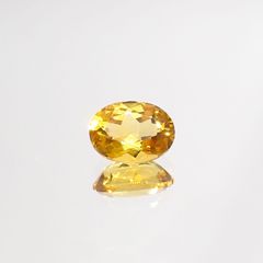 ゴールデンベリル(宝石名ゴールデン・ベリル)ブラジル産 1.17ct 識別済[220115424]8.1x6mm前後