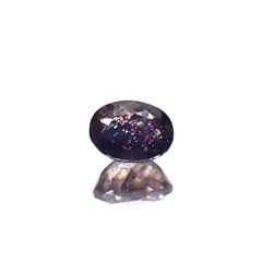 ブラッドショットアイオライト インド産 1.08ct [241129466]7.3x5.4mm前後