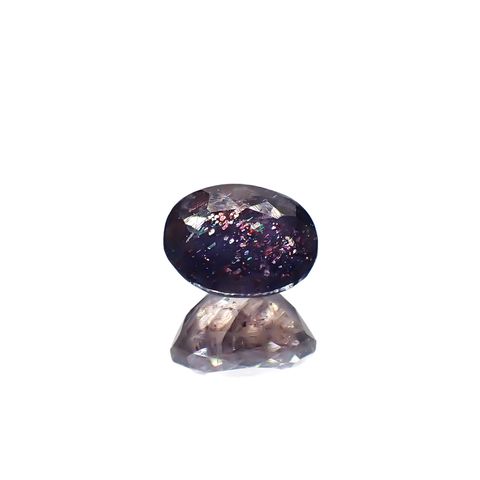 ブラッドショットアイオライト インド産 1.08ct [241129466]7.3x5.4mm前後