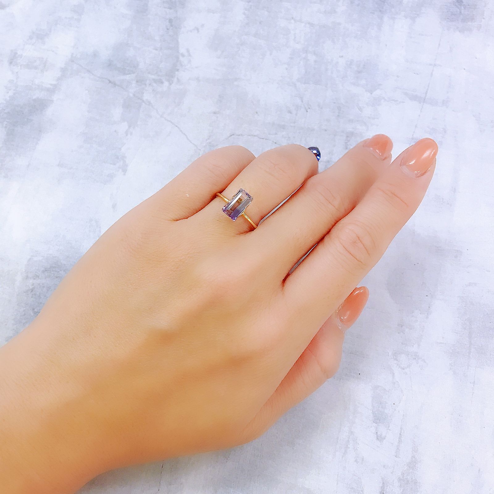 アワーグラスアメジスト モロッコ産 1.63ct[220917636]9.1x5.3mm前後