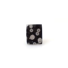 コスミックオブシディアン イタリア産 3.39ct [250730670]11.7x9.3mm前後