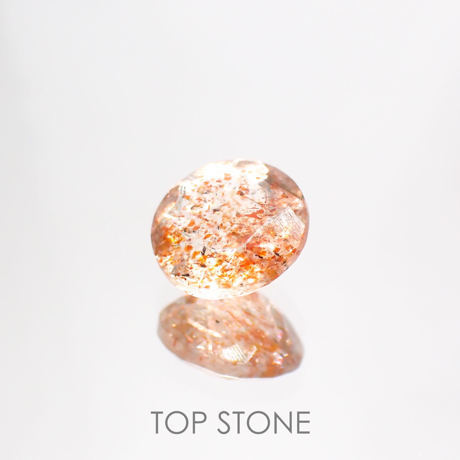イリュージョンサンストーン インド産 1.78ct[220114213]8.1x8.1mm前後