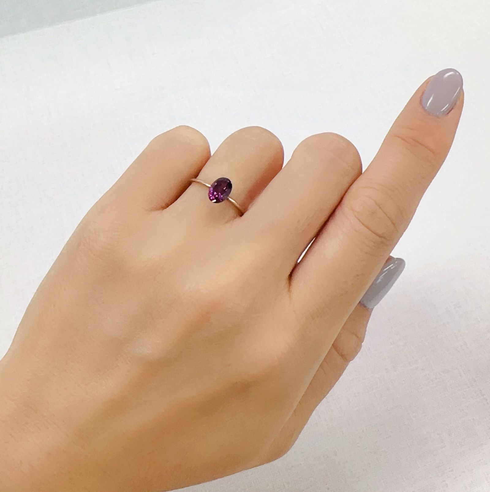 グレープガーネット ブラジル産 1.09ct[230823169]7.1x5mm前後