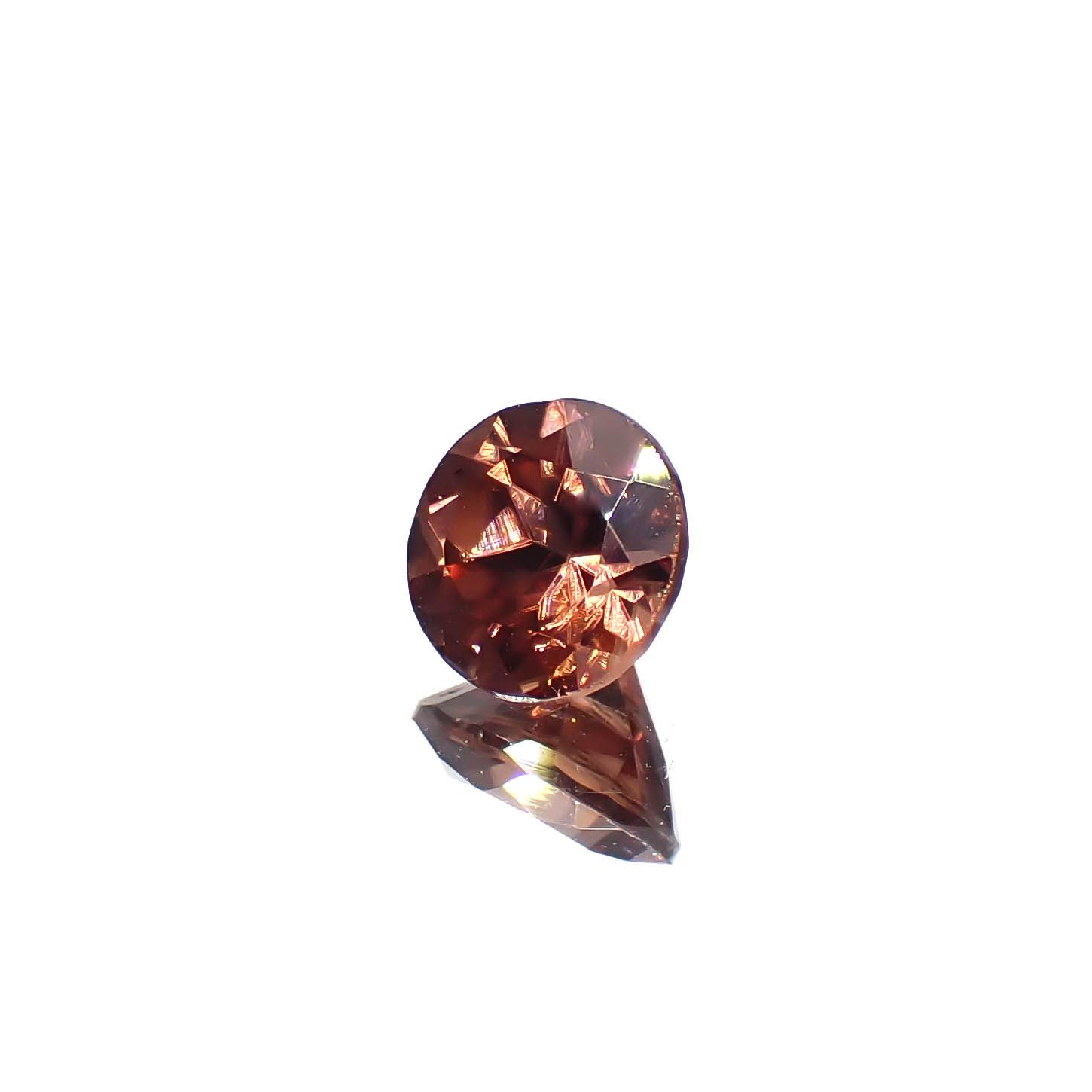 オレンジジルコン スリランカ/カンボジア産 1.99ct[240728498]7x7mm前後