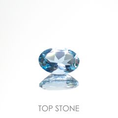 アクアマリン(宝石名アクアマリン)ナイジェリア産 0.38ct 識別済[230220741]6x4mm前後