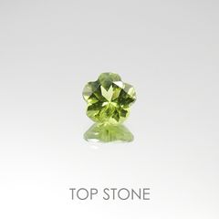 <ランダムセレクト1個販売> ◇サクラカット◇ペリドット アメリカ産 0.94ct前後[20085369]6.1×6.1mm前後