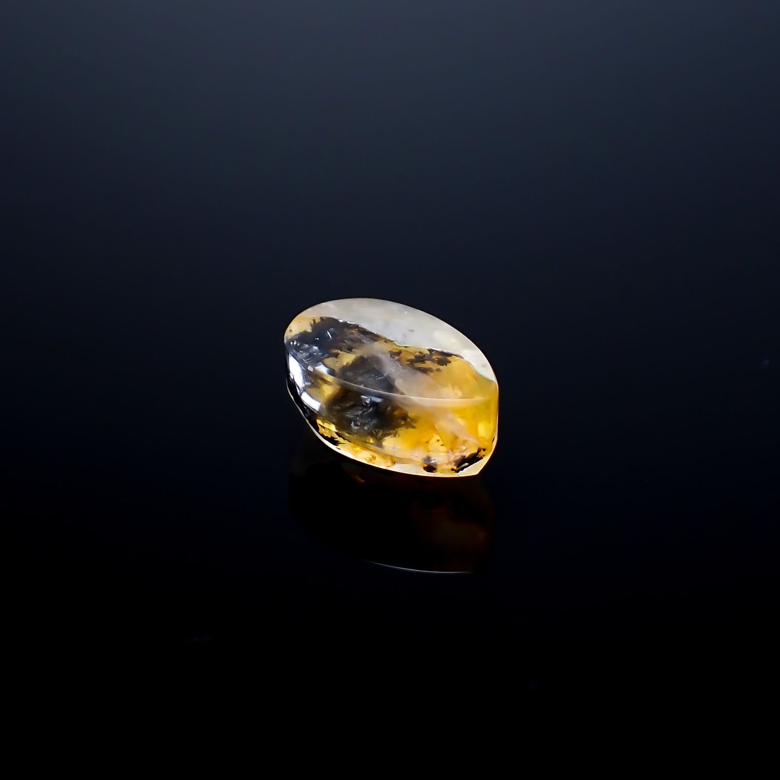 デンドリチッククォーツ ブラジル産 1.73ct / 8.9x5.8mm前後 [260724031]