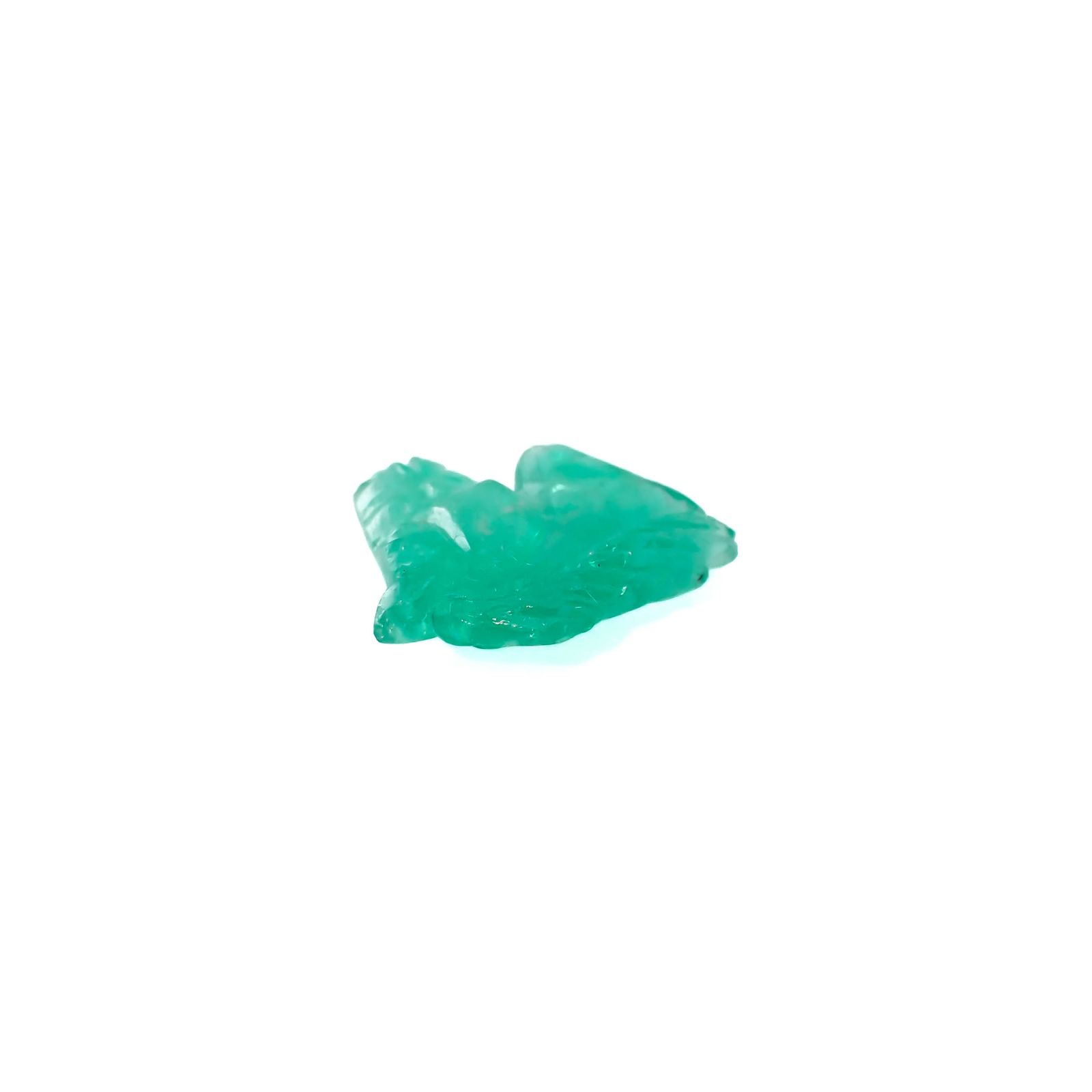 ◇カスタムカット・馬彫刻◇エメラルド コロンビア産 3.51ct[230421701]13.2x15.4mm前後