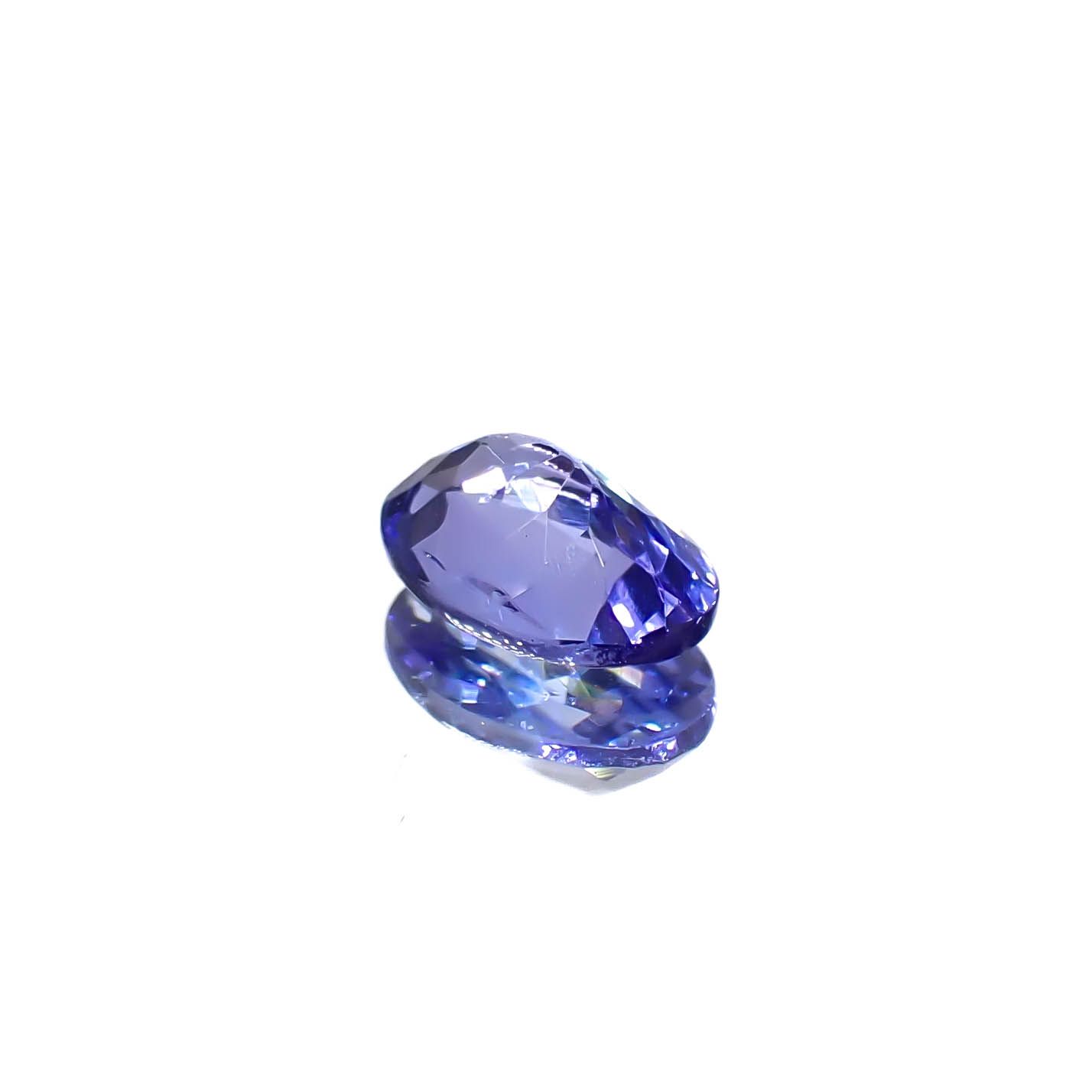 タンザナイト(宝石名タンザナイト)タンザニア産 0.46ct 識別済[240627890]6x4.1mm前後