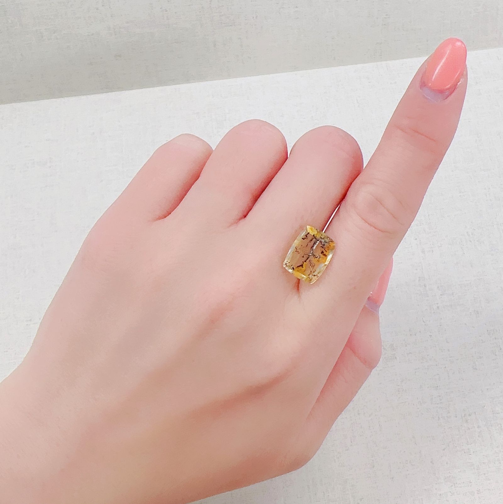 デンドリチッククォーツ ブラジル産 3.62ct[230321073]12.6x9.8mm前後