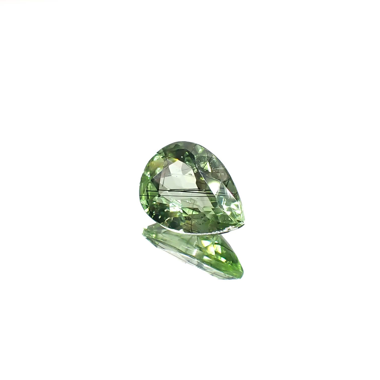 ルドウィジャイトインペリドット パキスタン産 3.26ct[240728525]12.1x8.4mm前後