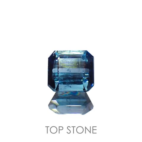 インディゴライト(宝石名トルマリン)アフガニスタン産 0.38ct 識別済[221219662]4.2x3.9mm前後