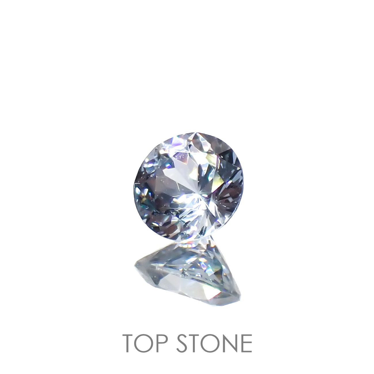 グレイッシュブルースピネル(宝石名スピネル)ビルマ/マダガスカル産 0.24ct 識別済[230119901]3.9x3.8mm前後