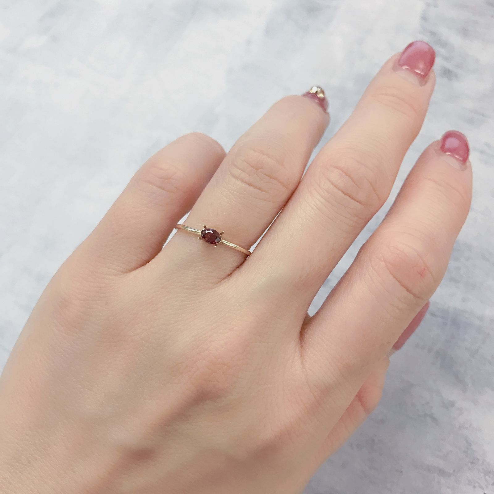 ルビー(宝石名ルビー)タンザニア産 0.28ct 識別済[220115040]4x3.1mm前後