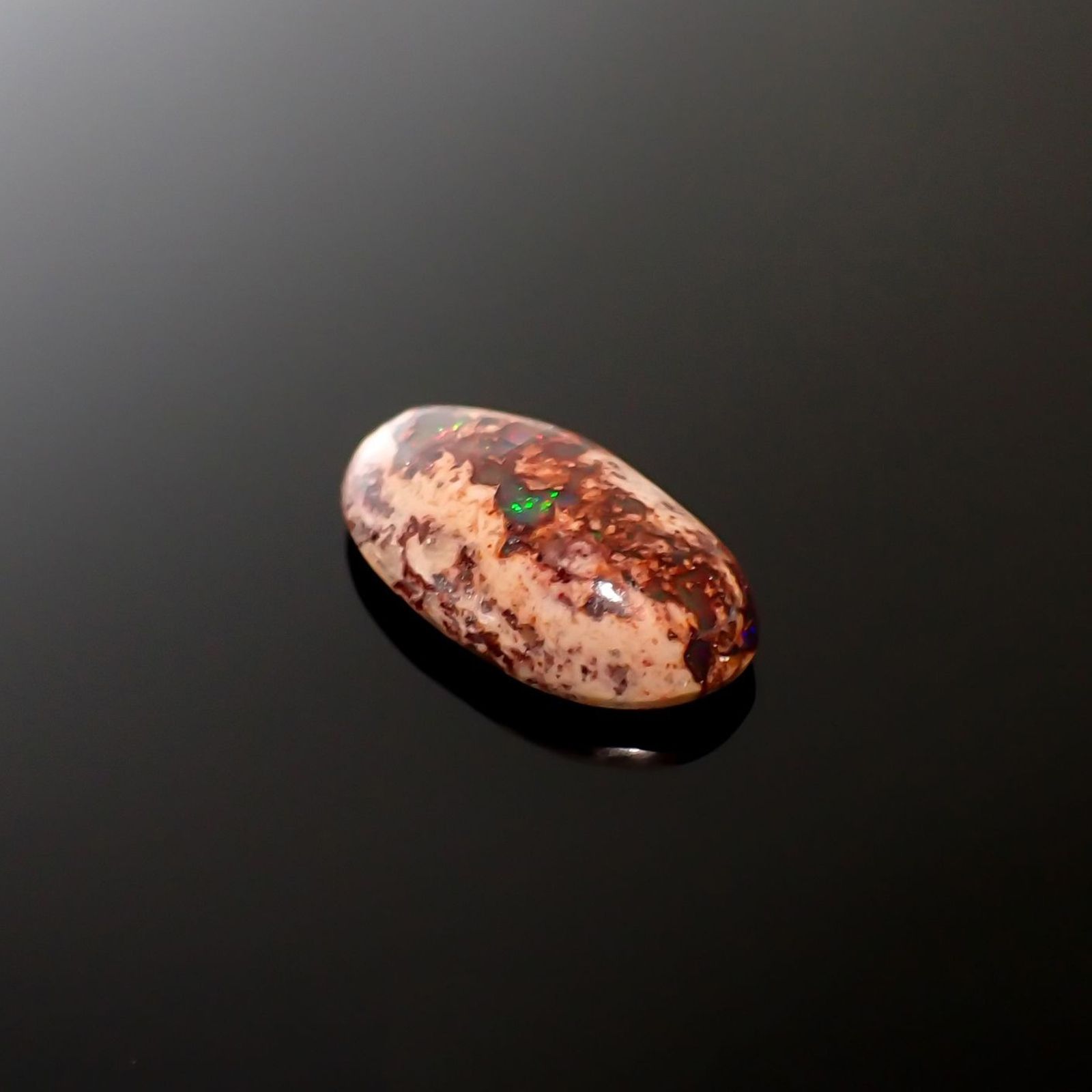 カンテラオパール メキシコ産 8.76ct / 21.8x11.8mm前後 [251015292]
