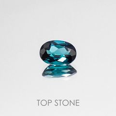 インディゴライト ブラジル産 ルース ソーティング付き 0.86ct[20073914]7.2×5.2mm前後