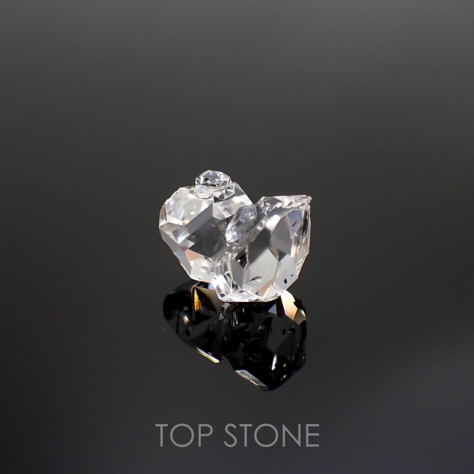ハーキマーダイヤモンド 原石 アメリカ・ニューヨーク州産 2.90ct[220115426]10.1x9.3mm前後