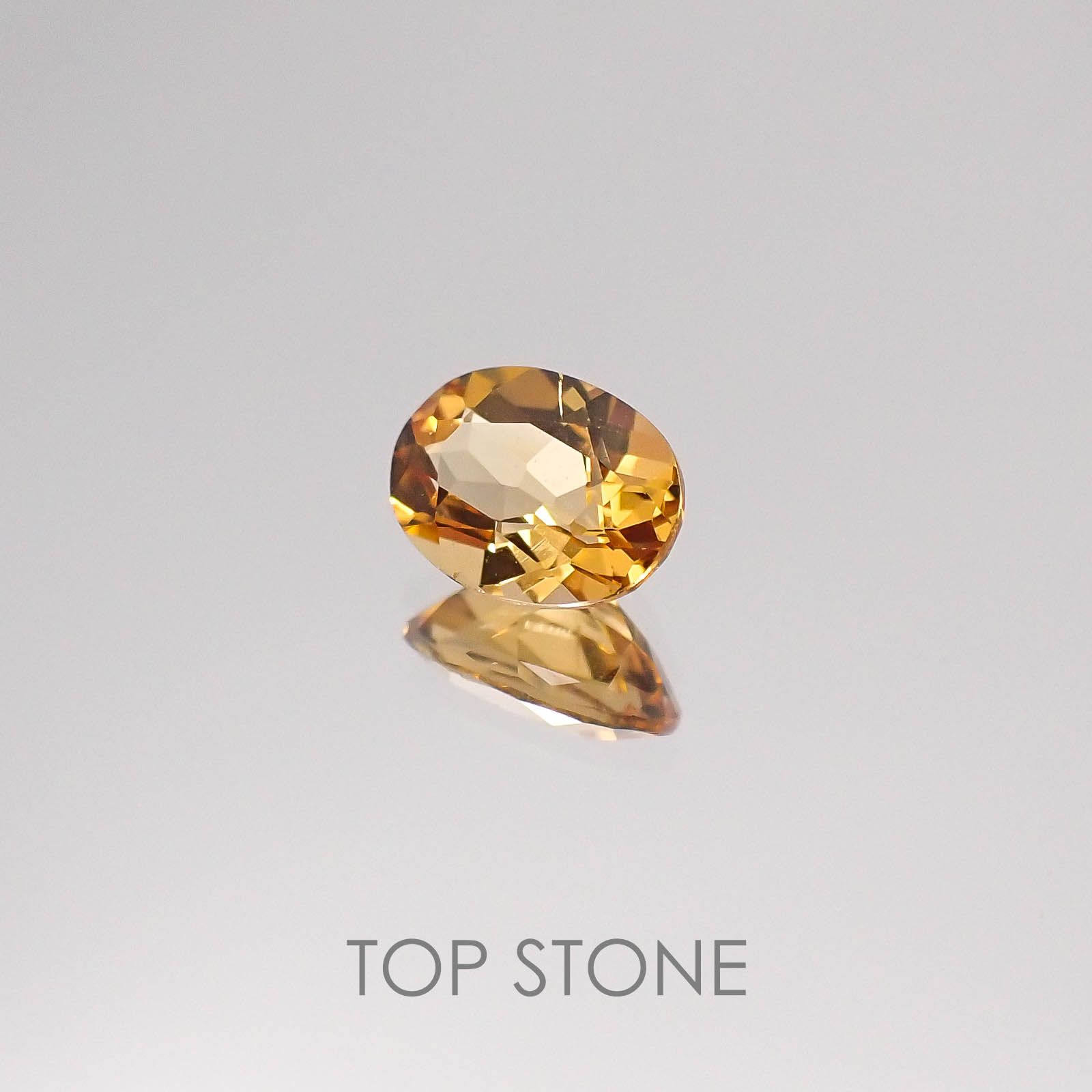 インペリアルトパーズ ブラジル産 ルース 0.75ct[20084377]6.5×4.9mm前後