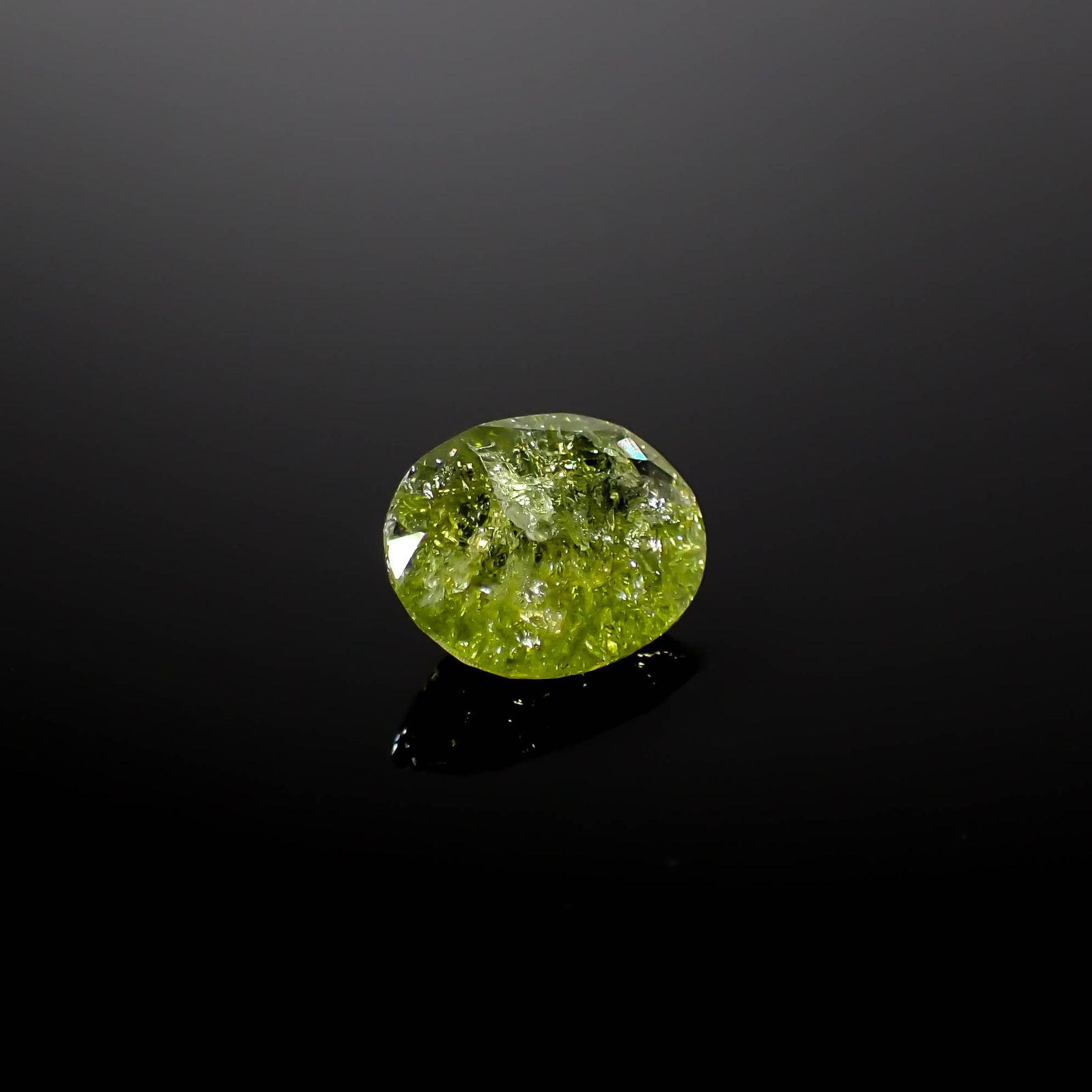 イリデッセンスクロムトルマリン ケニア産 2.35ct[240928939]10.1x8.1mm前後