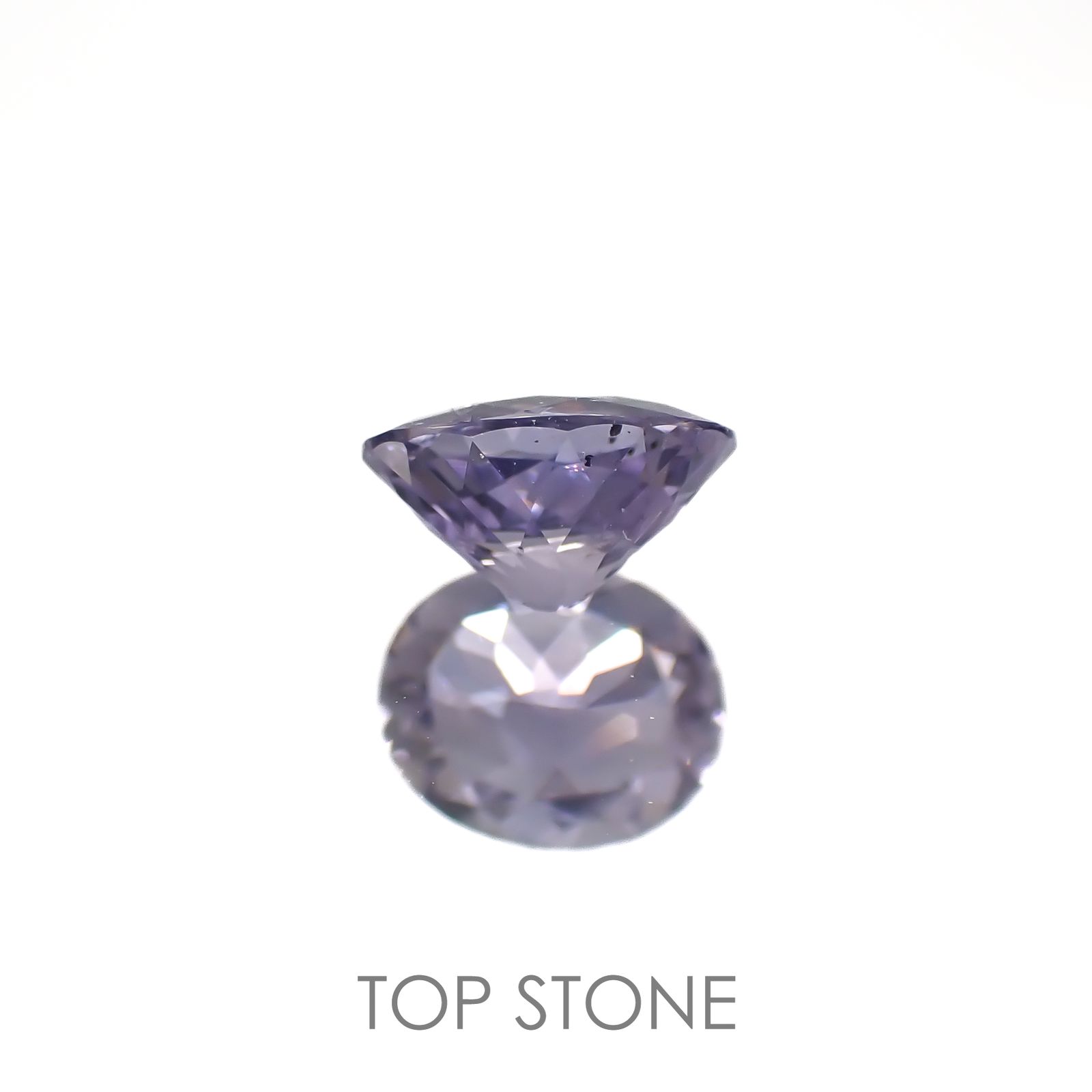 ラベンダーサファイア(宝石名サファイア)スリランカ/マダガスカル産 0.72ct 識別済[220817462]6.1x4.9mm前後