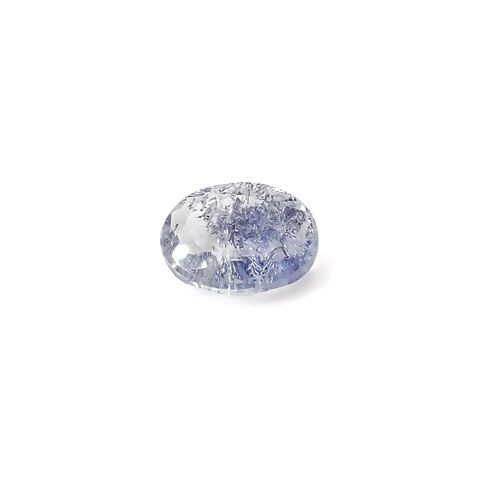デュモルチェライトインクォーツ ブラジル産 0.74ct / 6.8x5.5mm前後 [260331855]