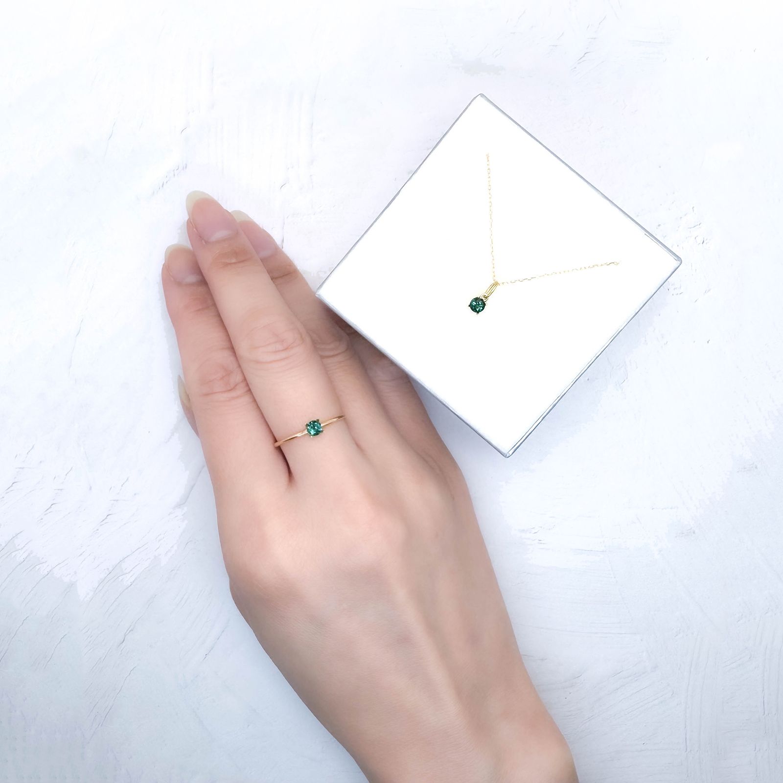 ◇ペアセット◇ブルーグリーントルマリン ブラジル産 0.35ct(2pcs合計) / 3.5x3.5mm前後 [251031161]