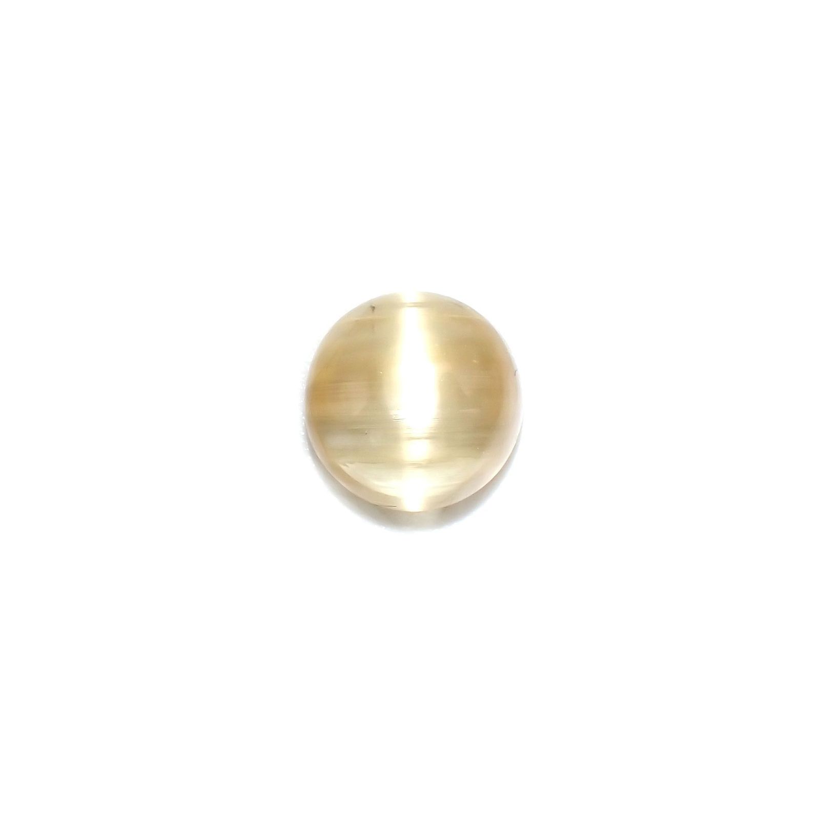 ベリルキャッツアイ(宝石名ベリル・キャッツアイ)ブラジル産 2.64ct 識別済[230522207]8.7x8.8mm前後
