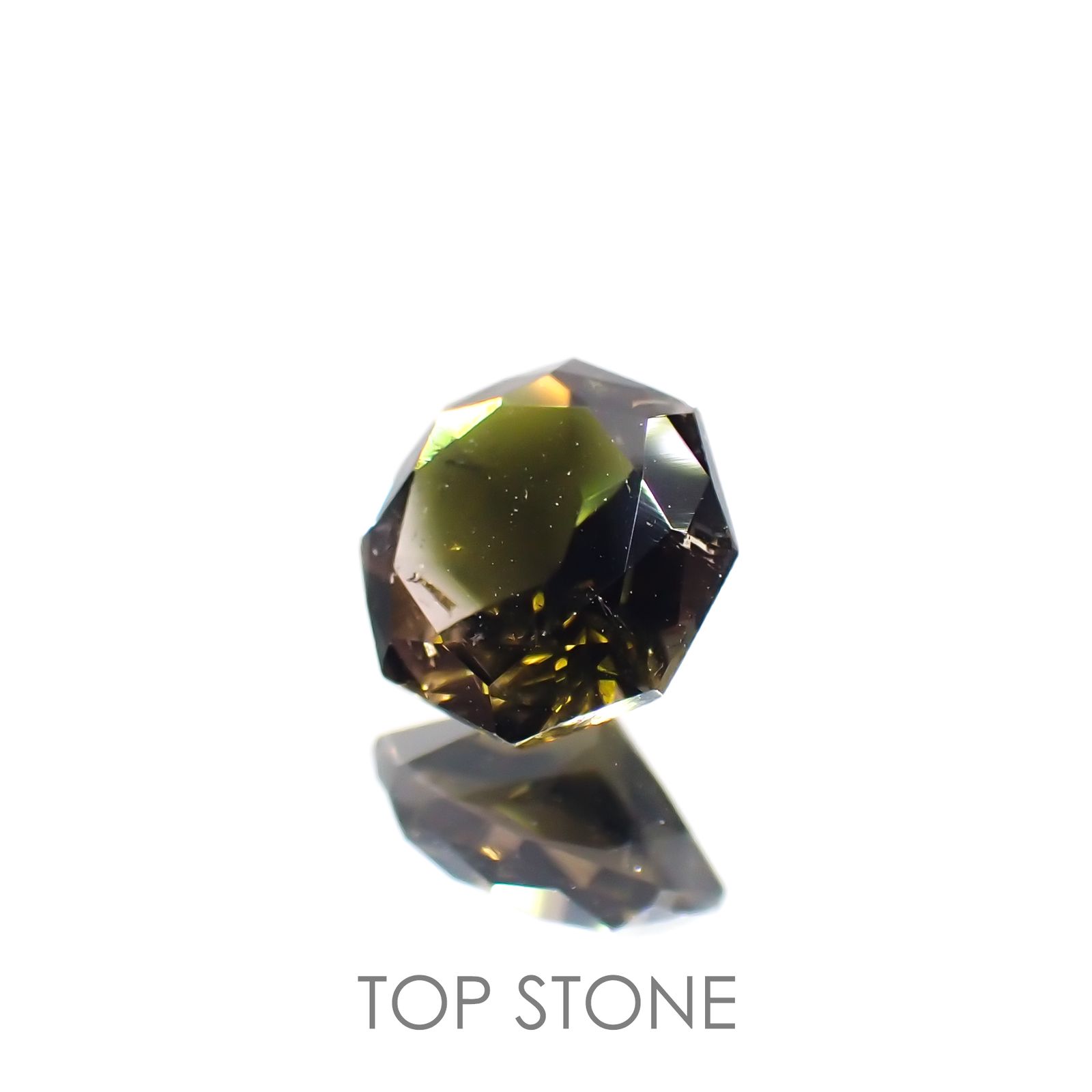 ◇オクタゴンカット◇バイカラートルマリンSA(宝石名トルマリン) ブラジル/アフリカ産 0.867ct ソ付(彩珠)[21049170]6.2×6.2mm前後
