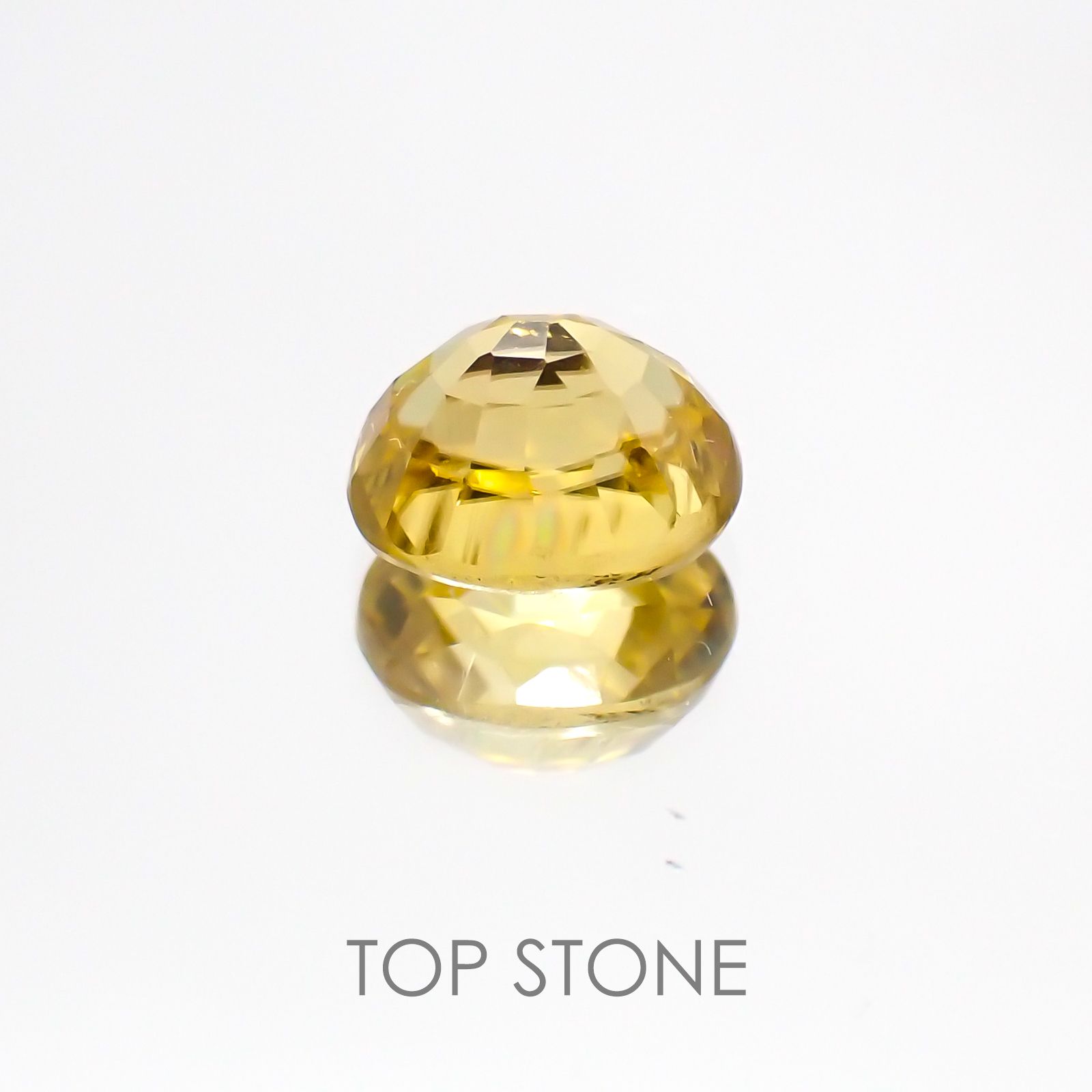 イエロージルコン スリランカ,カンボジア産 ルース 1.79ct[21018072]6.8×5.7mm前後