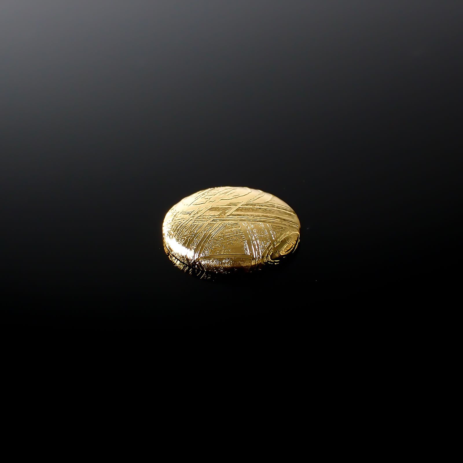ムオニナルスタ隕石 発見地:スウェーデン 14.56ct[240125808]14.9x14.9mm前後
