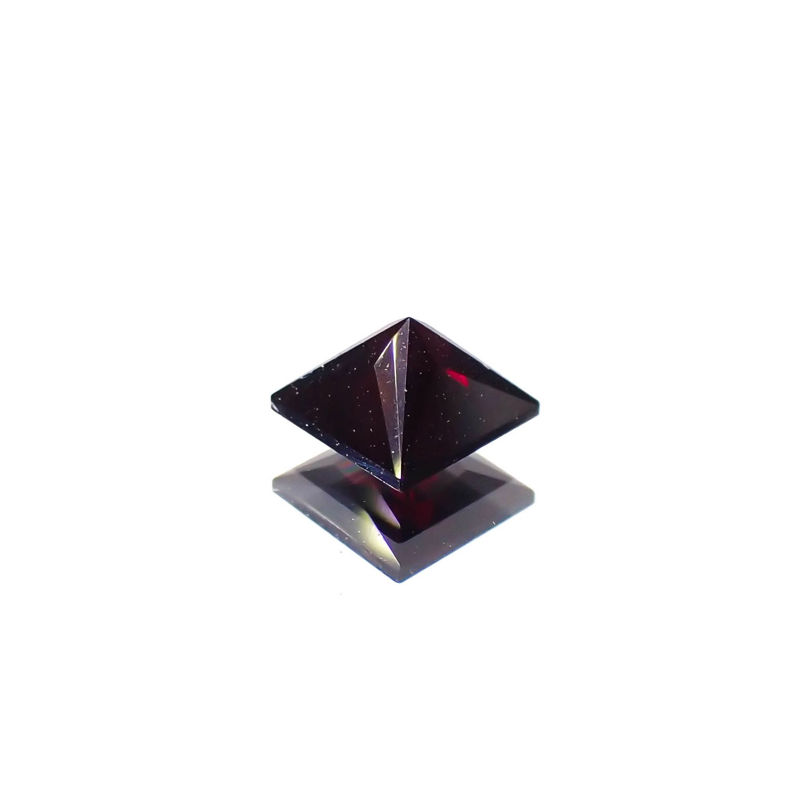 ◇プリンセスカット◇アントヒルガーネット(クロムパイロープガーネット) アメリカ・アリゾナ州産 0.42ct[240527832]4x4mm前後