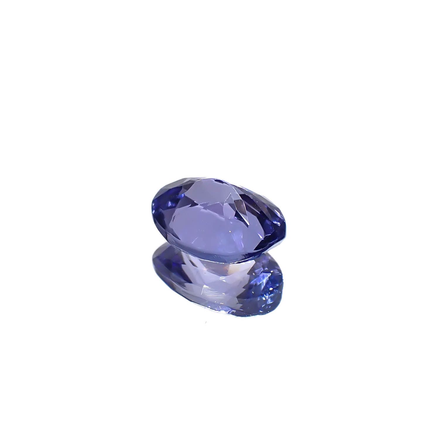 タンザナイト(宝石名タンザナイト)タンザニア産 0.85ct 識別済[240627889]7x5.1mm前後