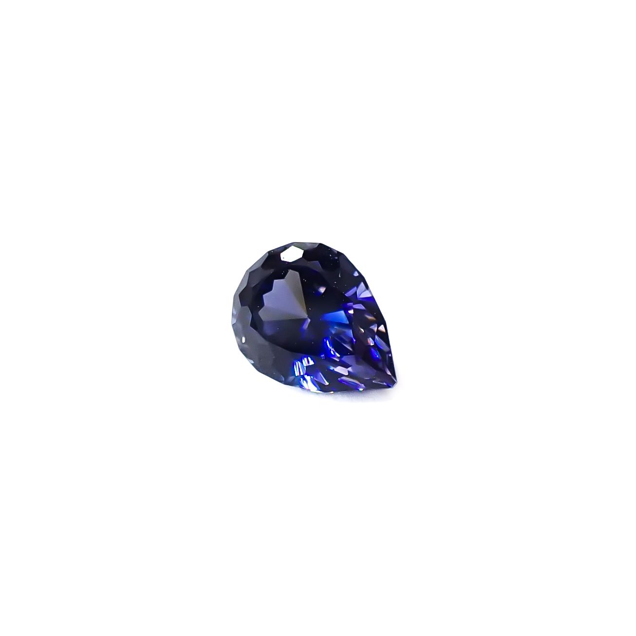 ◇カスタムカット◇ベニトアイト アメリカ・カリフォルニア州産 0.97ct / 6.9x5.2mm前後 [260432066]