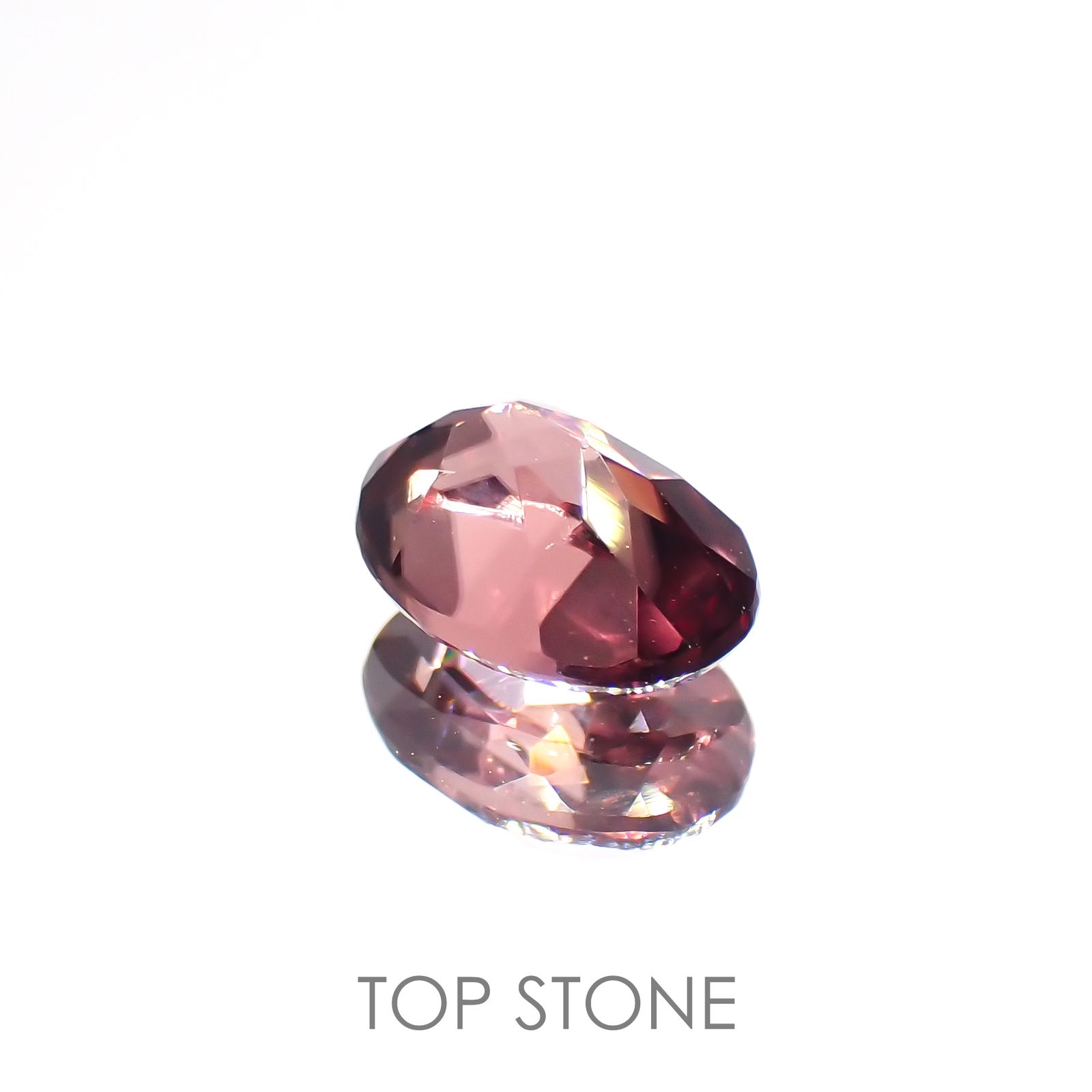 ピンクジルコン(宝石名ジルコン) スリランカ/カンボジア産 1.29ct 識別済[21029784]7.1×5.1mm前後
