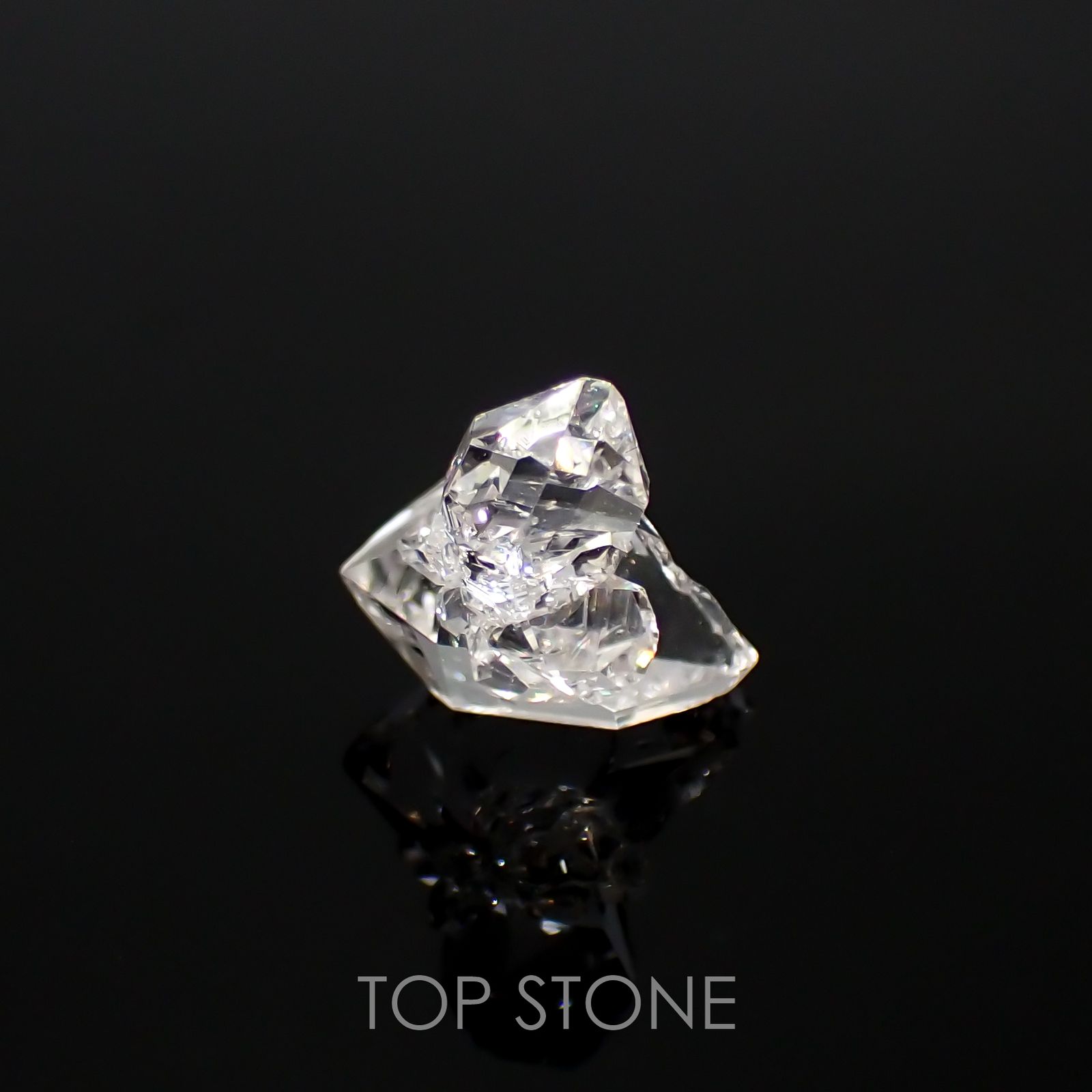 ハーキマーダイヤモンド 原石 アメリカ・ニューヨーク州産 2.12ct[220115434]9.5x9.4mm前後