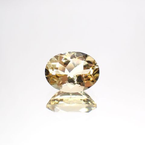 イエローベリル(宝石名イエロー・ベリル)ブラジル産 1.24ct 識別済[220114234]8.1x6.2mm前後