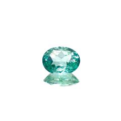 パライバトルマリン(宝石名トルマリン/別名パライバ・トルマリン)ブラジル・キントス鉱山産 0.42ct 識別済[240928719]5.7x4.3mm前後
