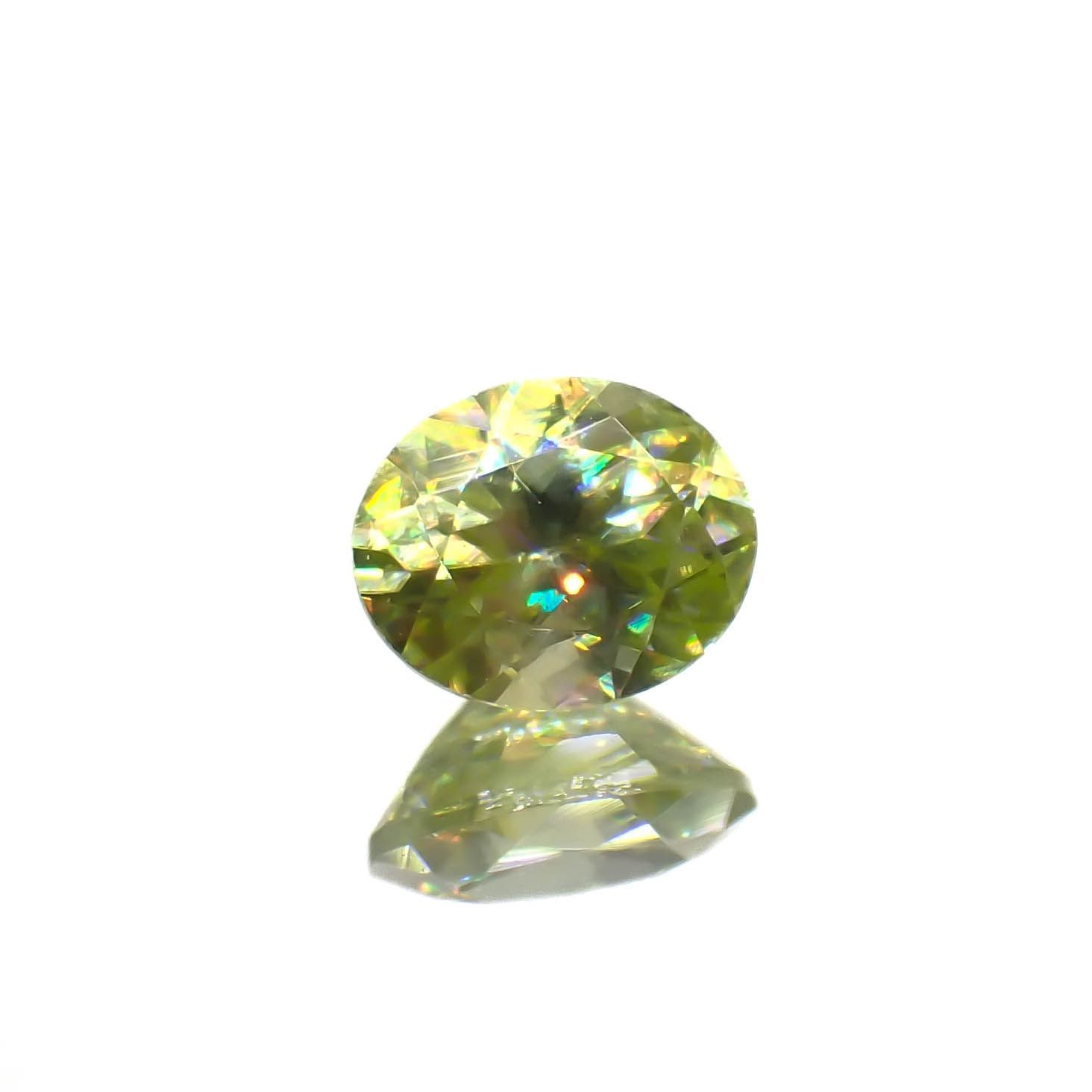 スフェーン(宝石名スフェーン)マダガスカル産 0.42ct 識別済[221219479]5.1x4.1mm前後