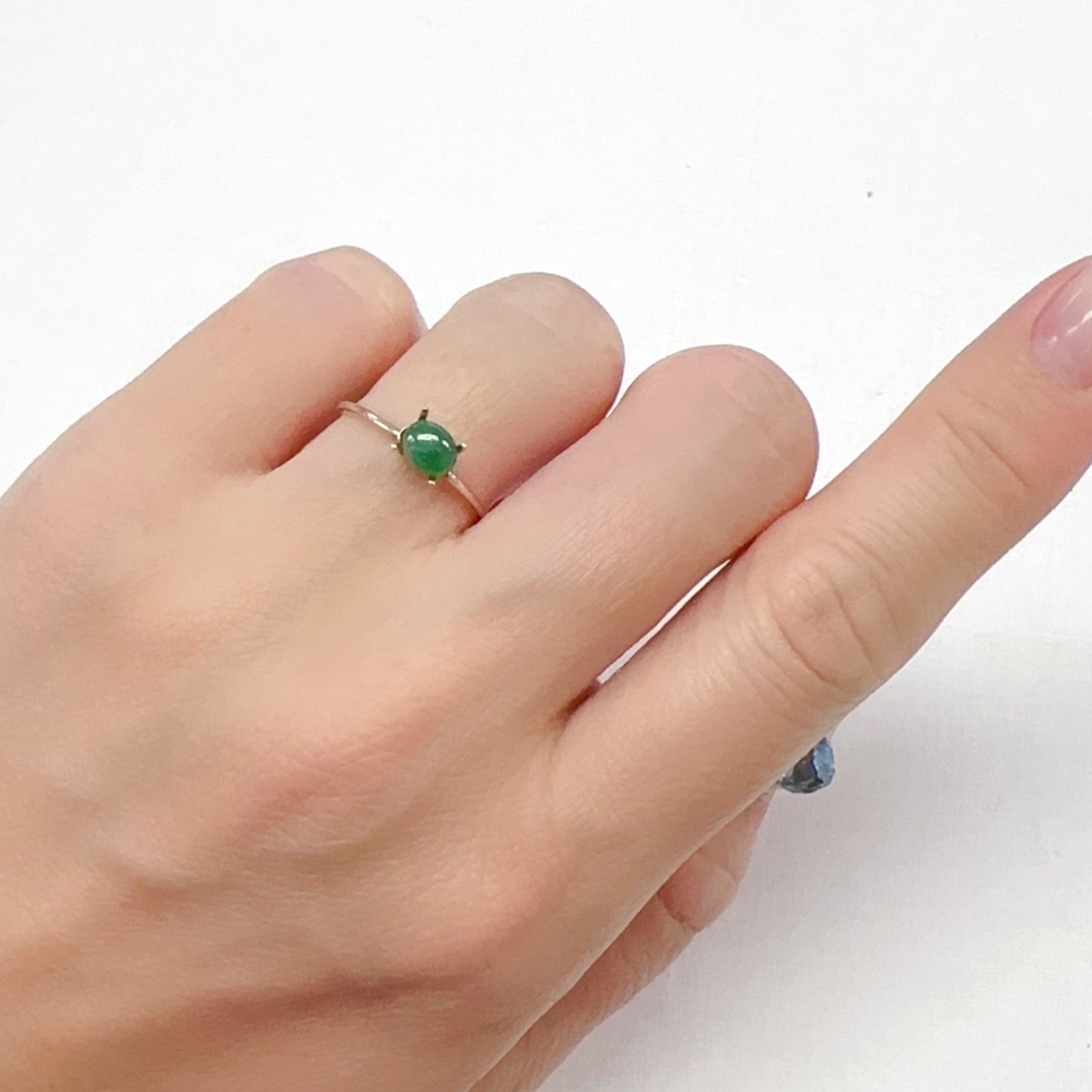 翡翠 ビルマ産 0.43ct[240326943]5.4x4.4mm前後