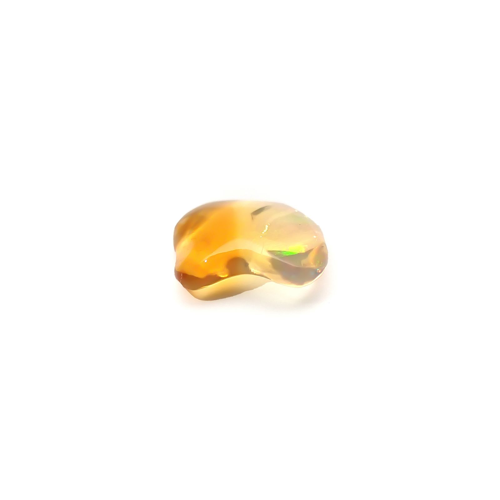 ファイヤーオパール 原石 メキシコ産 0.53ct[240125269]6.6x6.1mm前後