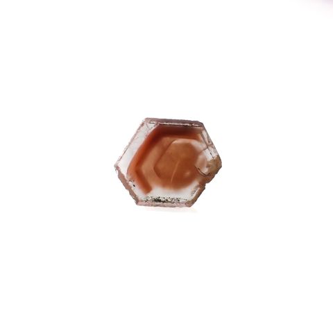 ファントムクォーツ 原石スライス ブラジル産 7.82ct[220716806]15.4x17.9mm前後
