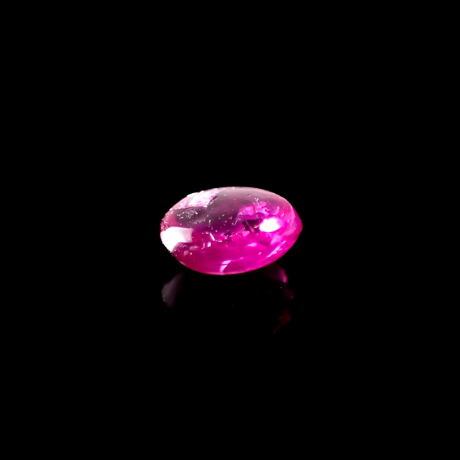 ルビー 非加熱(宝石名ルビー)ビルマ産 0.48ct 識別済[240628062]4.8x4.2mm前後