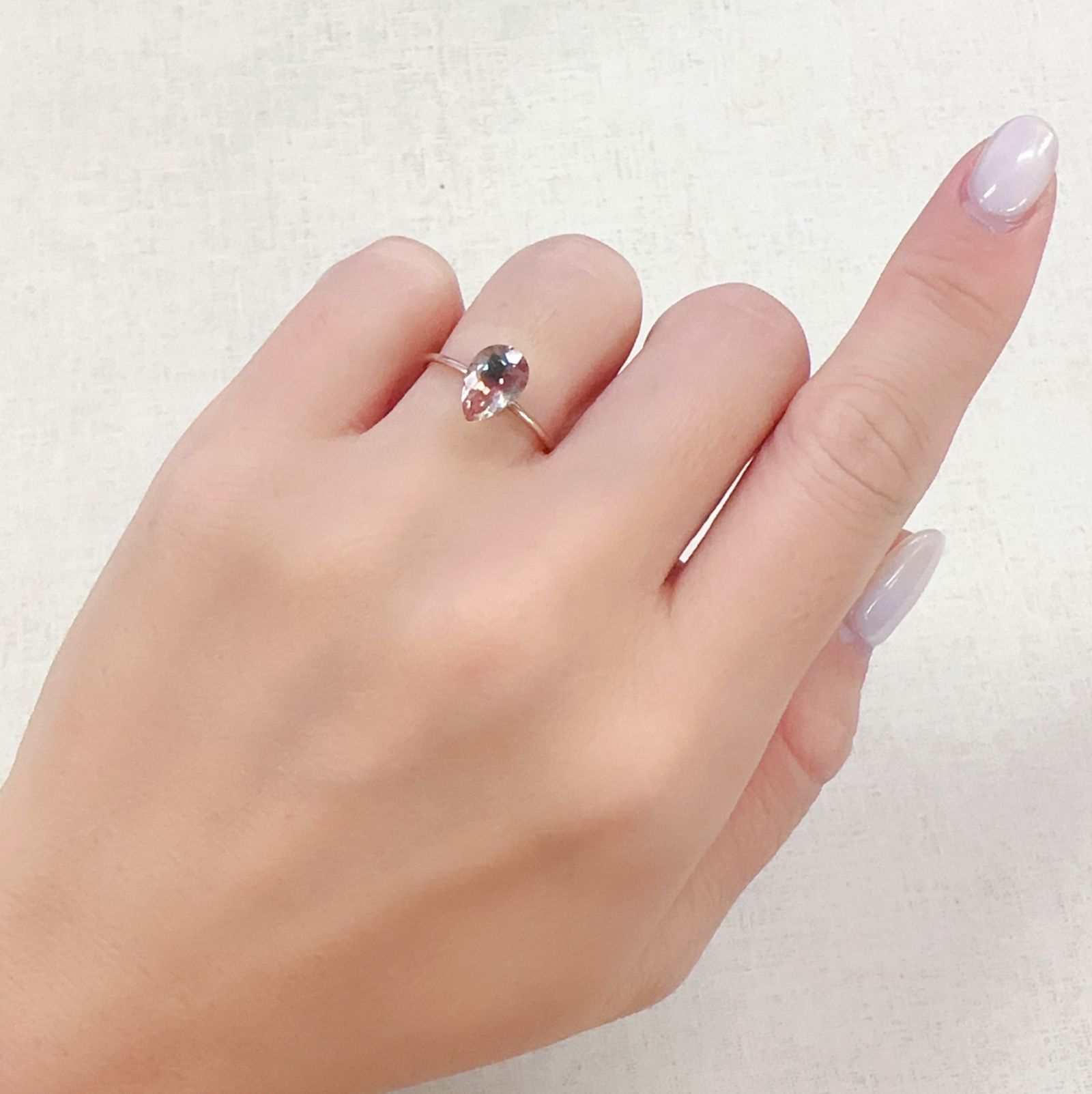 パーティカラーオレゴンサンストーン アメリカ・オレゴン州産 1.15ct[230722831]8.9x6mm前後