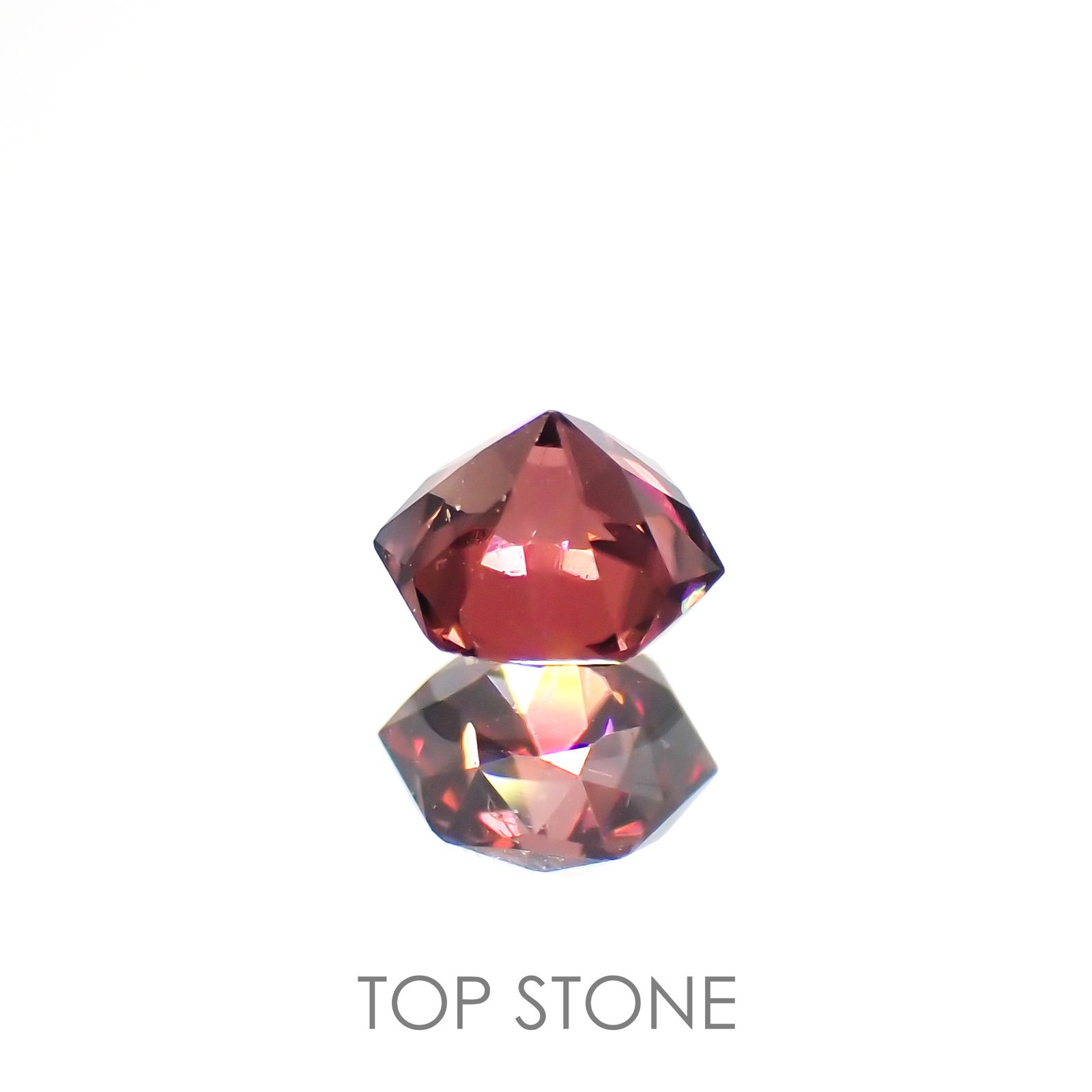 ◇ヘキサゴンカット◇ピンクジルコン(宝石名ジルコン)スリランカ/カンボジア産 0.45ct 識別済[220114935]3.9x3.9mm前後