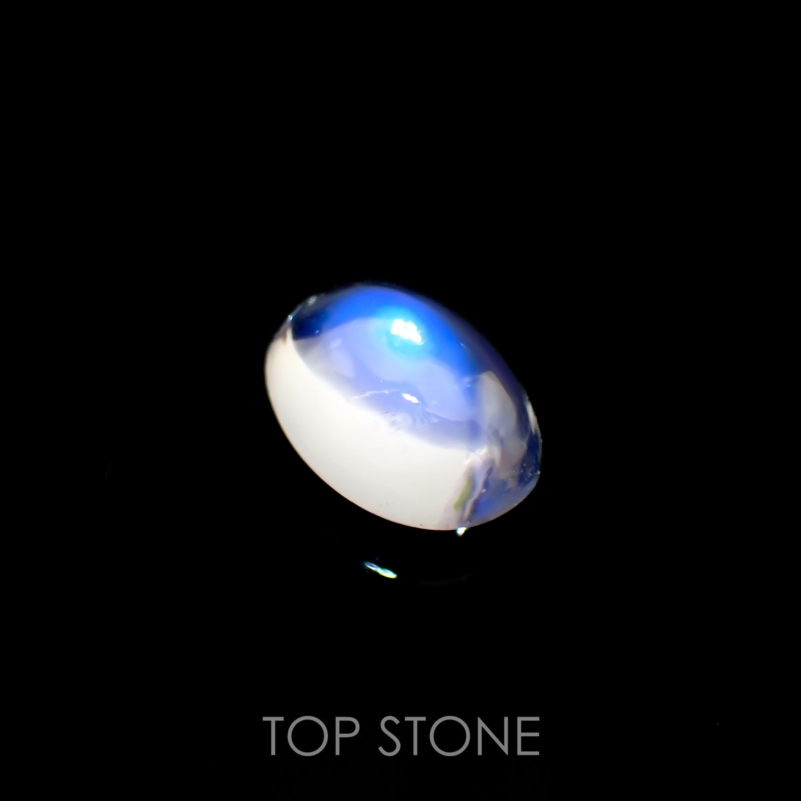 ブルームーンストーン(宝石名ペリステライト)インド産 1.08ct 識別済[220616349]7.6x5.9mm前後