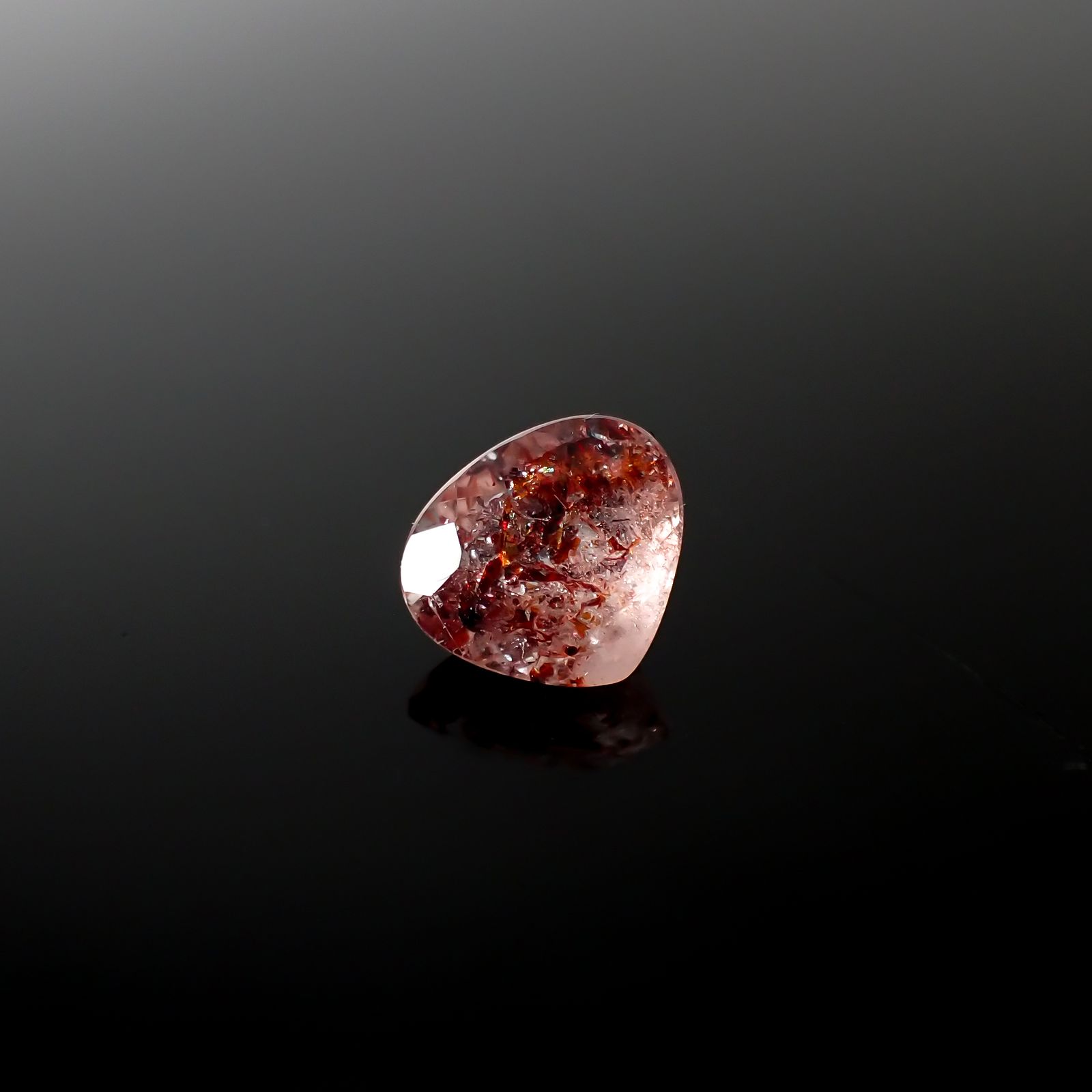 ファイヤークォーツ ナイジェリア産 2.05ct[240326723]14.2x13.2mm前後