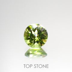 ペリドット(宝石名ペリドット) パキスタン産 1.63ct 識別済[210913081]7.3×7.3mm前後