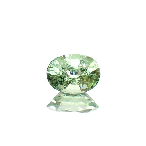 ミントガーネット(宝石名ガーネット)タンザニア産 0.74ct 識別済[230823063]6.5x4.8mm前後