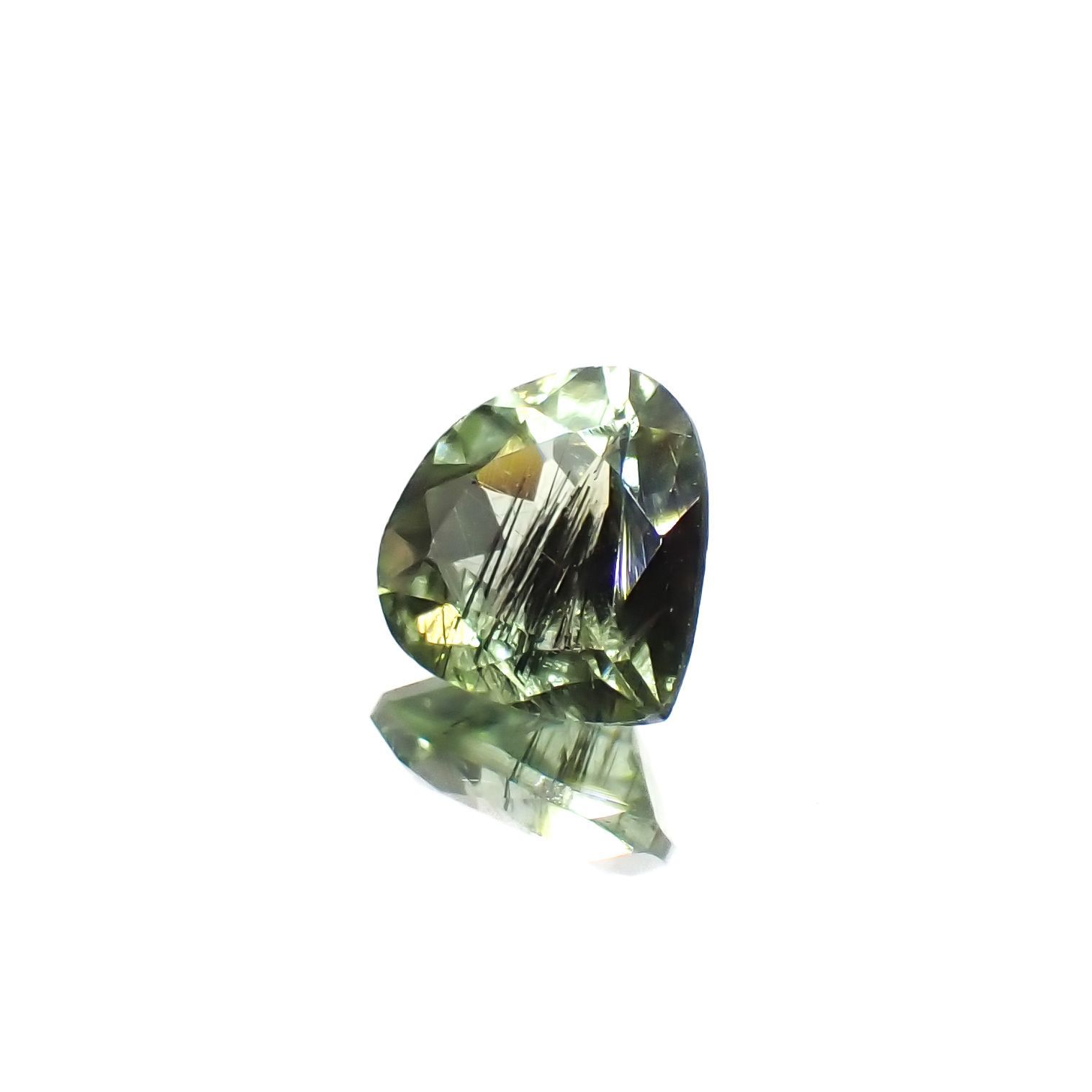 ルドウィジャイトインペリドット パキスタン産 1.27ct[230220726]7.5x7.3mm前後