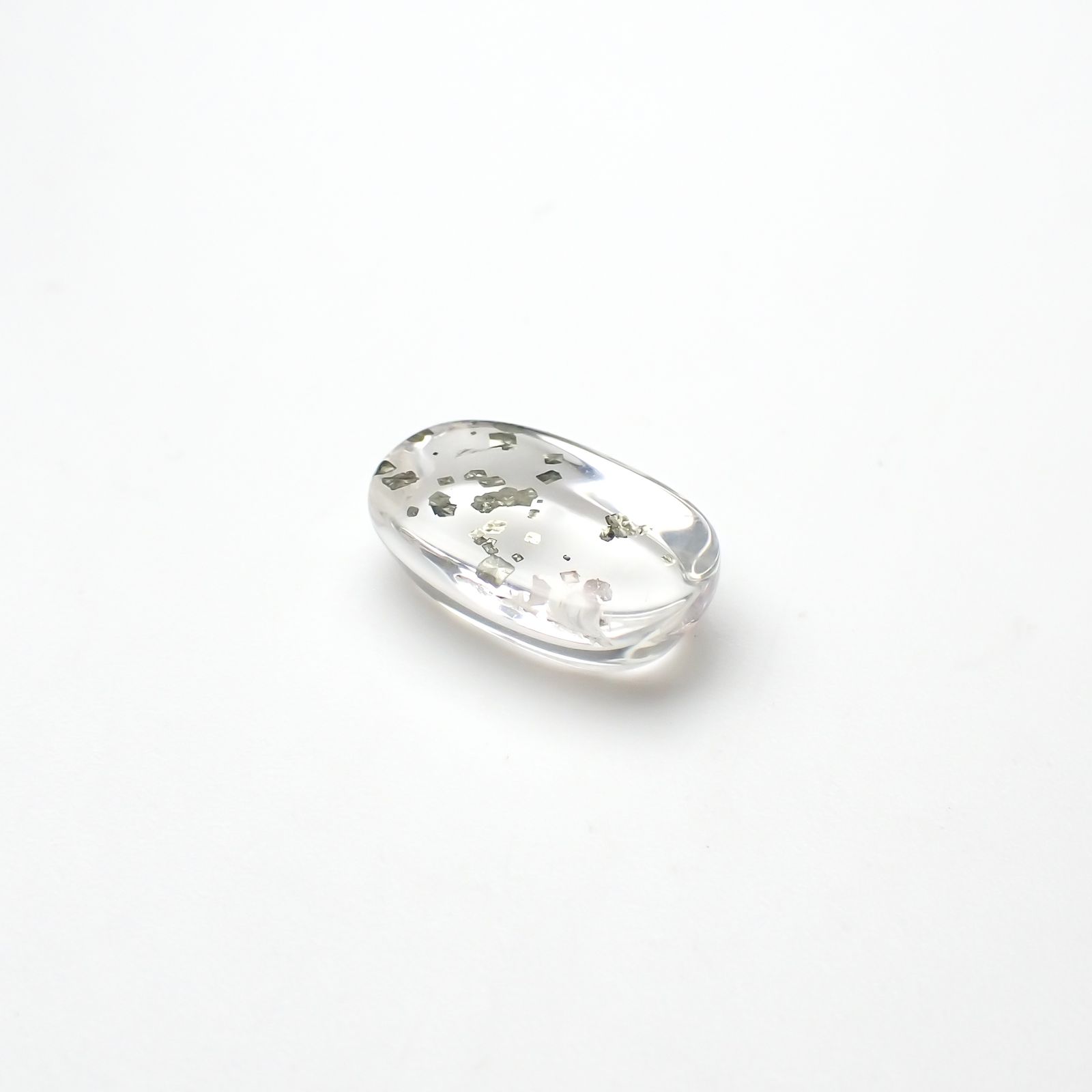 パイライトインクォーツ ブラジル産 3.72ct[240225907]12.5x7.6mm前後